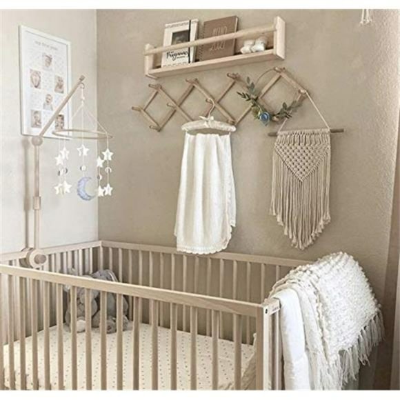 Baby Crib Mobile (Moon, Stars & Planets) - Nursery Decor Ceiling Mobile - Picture 3 of 6